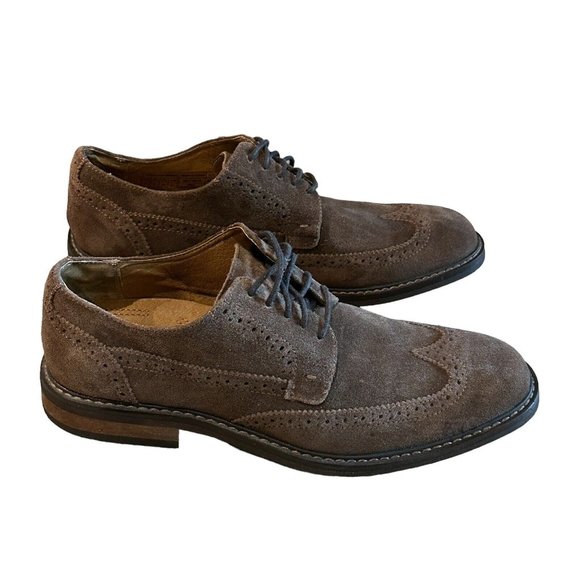 Vionic Bowery Bruno Wingtip Natural Alignment Loafer Brown Suede Lace Men’s 9 - Picture 2 of 14